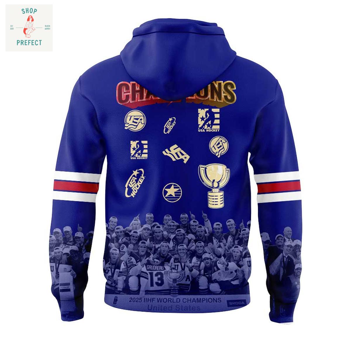 USA Hockey 2025 IIHF Men World Junior Championship Hoodie T Shirt USA Hockey 2025 IIHF Men World Junior Championship Hoodie T Shirt