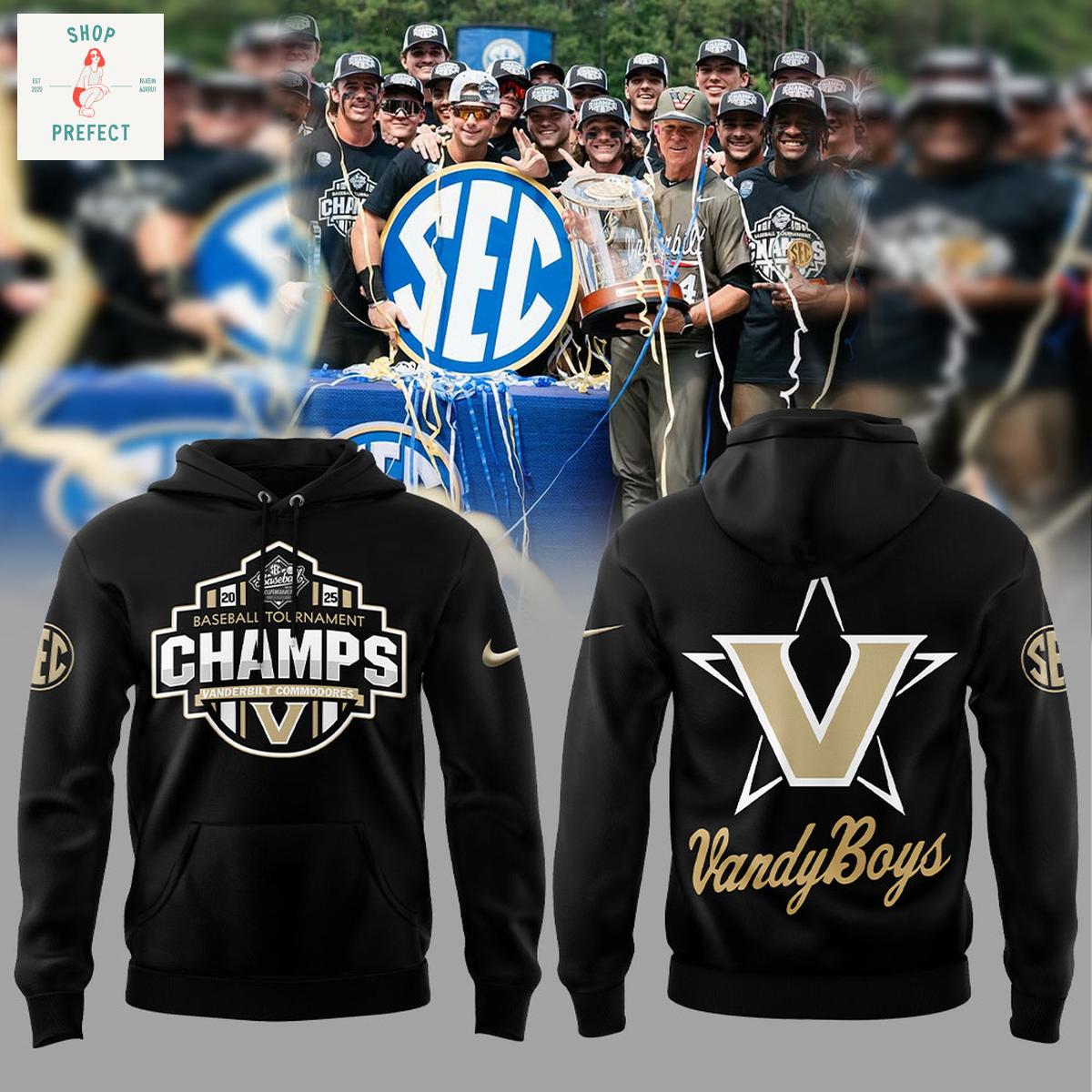 Vanderbilt Baseball Tournament Champions Hoodie T Shirt Vanderbilt Baseball Tournament Champions Hoodie T Shirt