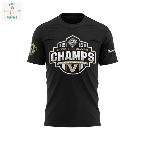 Vanderbilt Baseball Tournament Champions Hoodie T Shirt