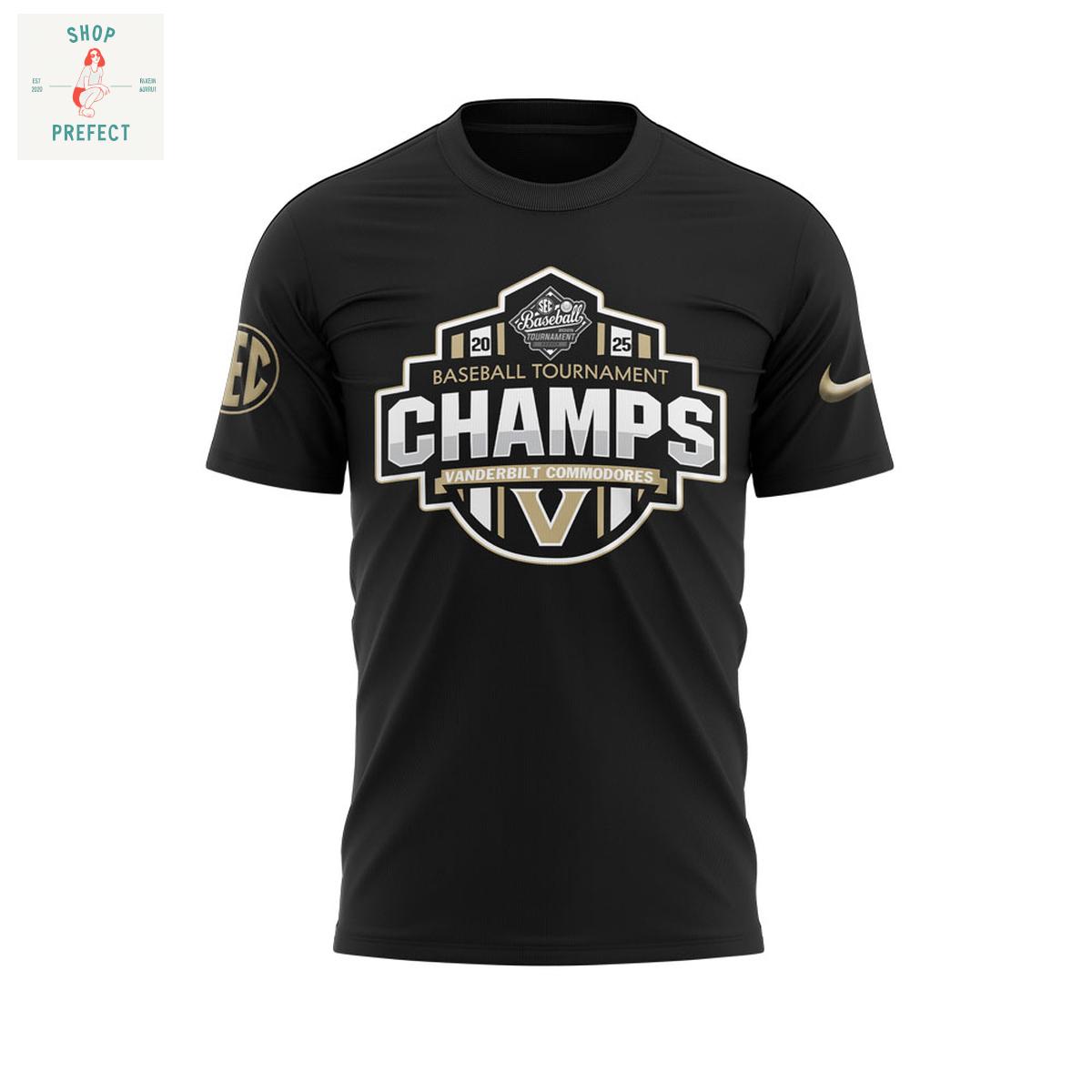 Vanderbilt Baseball Tournament Champions Hoodie T Shirt Vanderbilt Baseball Tournament Champions Hoodie T Shirt