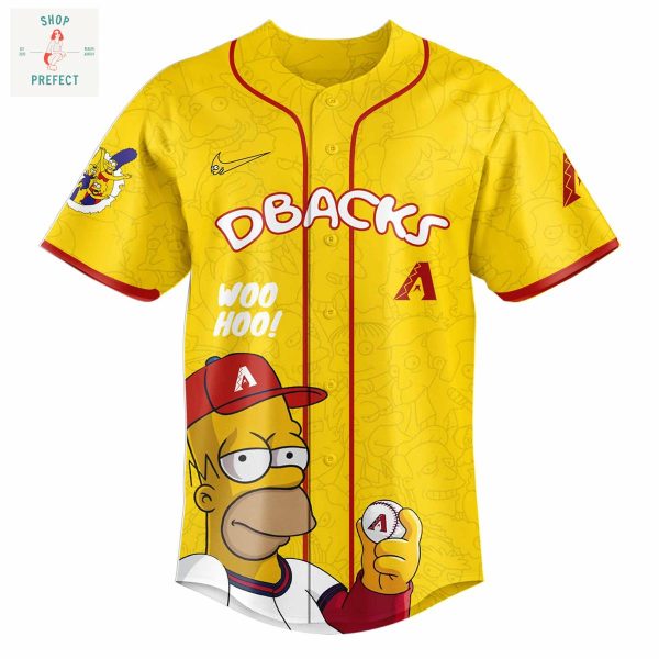 Arizona Diamondbacks x The Simpsons Go Diamondbacks Baseball Jersey
