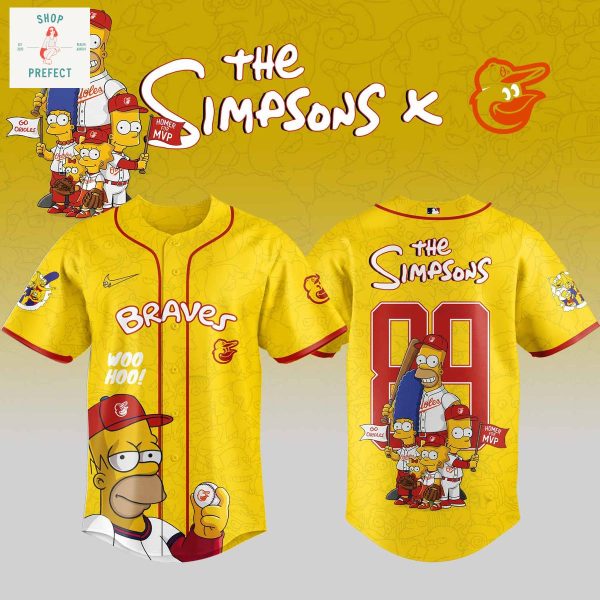 Baltimore Orioles x The Simpsons Go Orioles Baseball Jersey