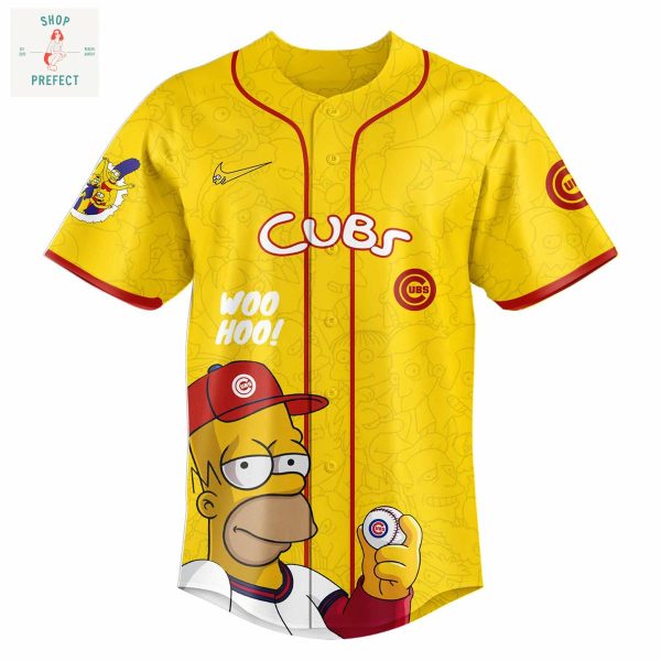 Chicago Cubs x The Simpsons Go Cubs Baseball Jersey