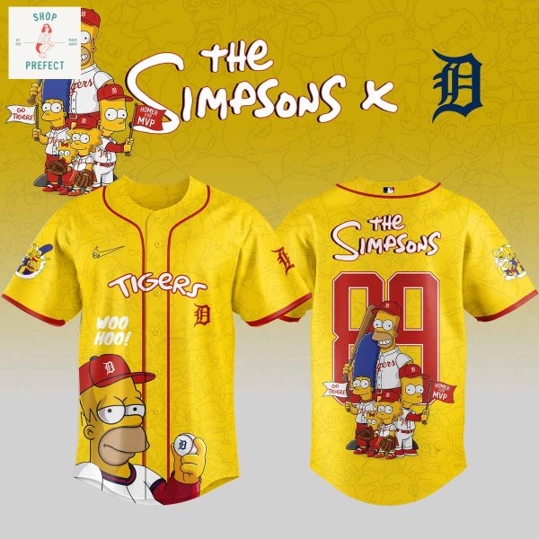 Detroit Tigers x The Simpsons Go Tigers Baseball Jersey